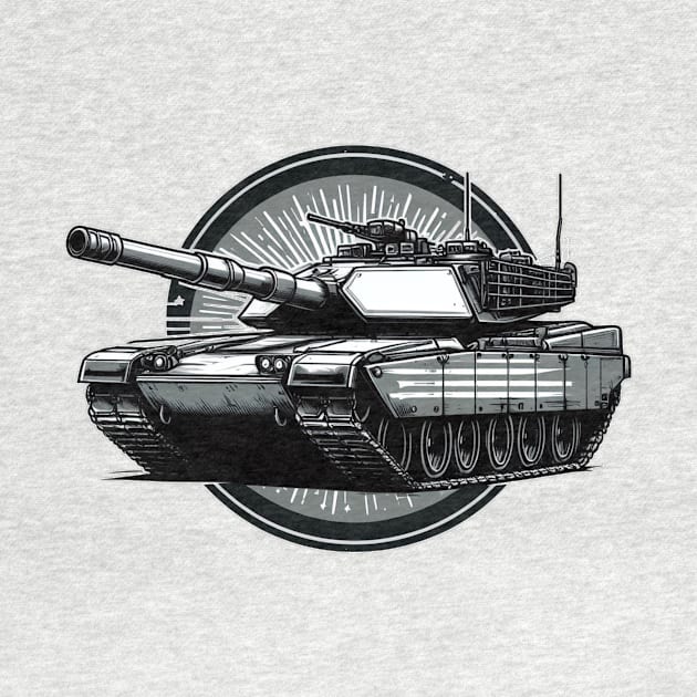 American M1 Abrams Tank: Military Art by BattlegroundGuide.com